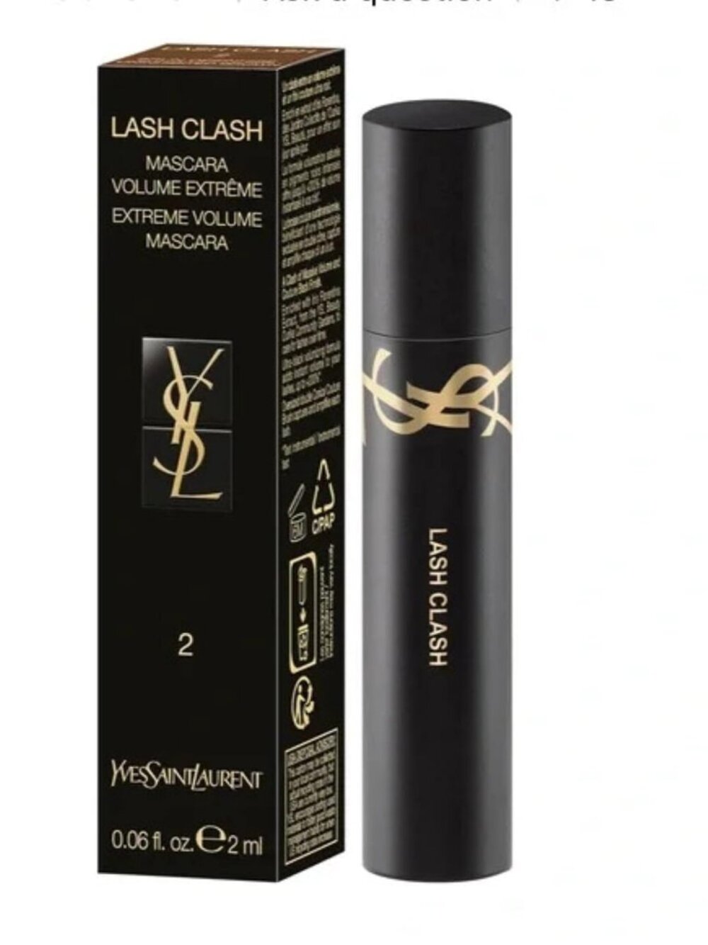 Yves Saint Laurent YSL BROWN Mascara LASH CLASH COLOR # 2 (Travel Size)